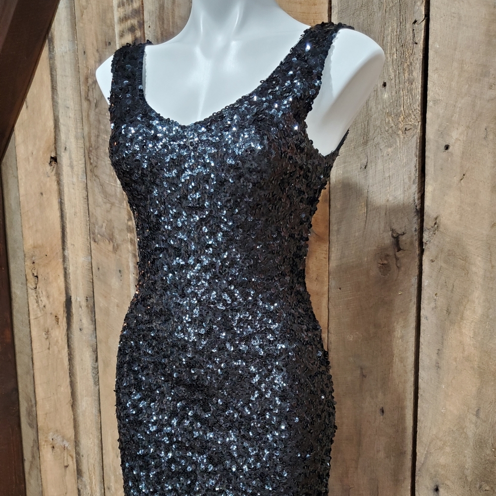 Amber Blue  Sequined Dress